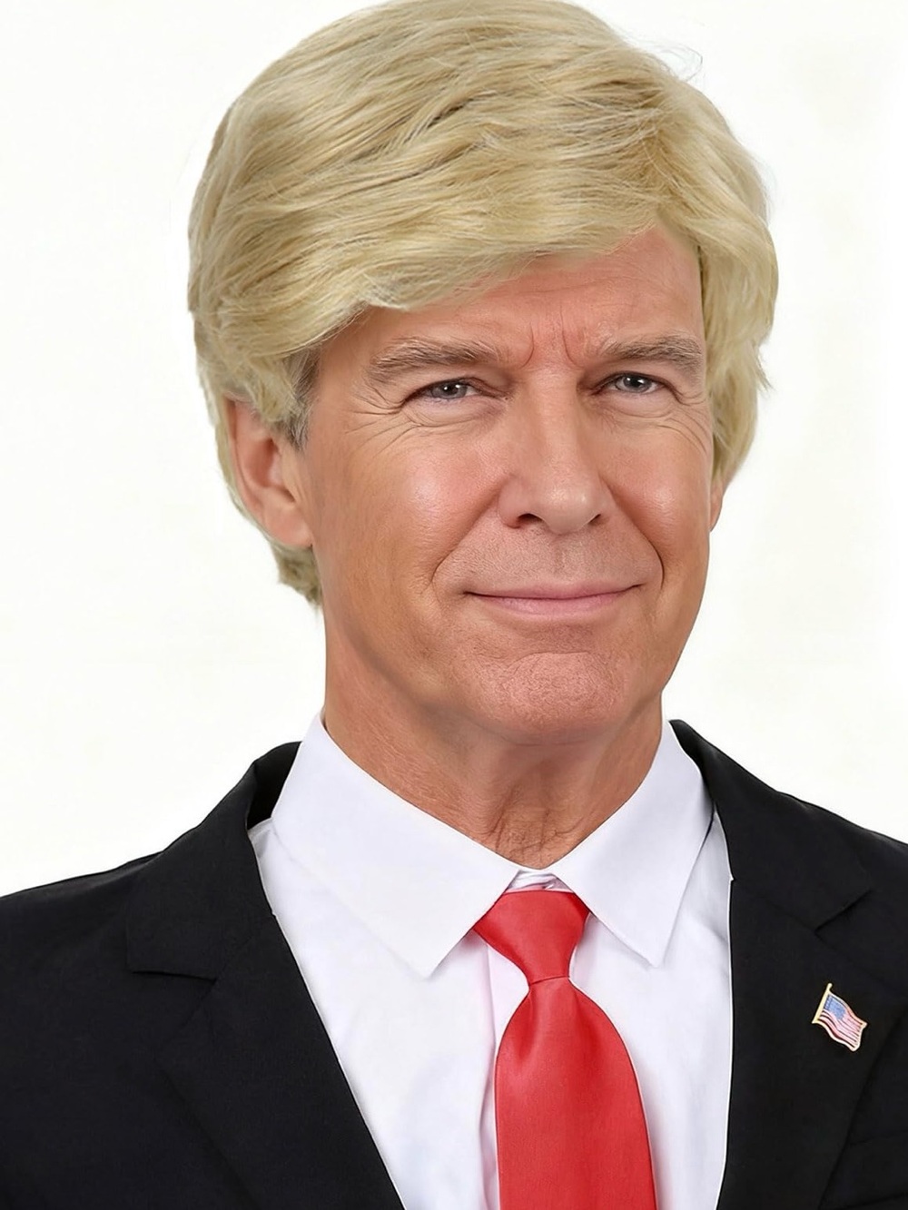 Donald Trump Synthetic Wig Unisex Adult One Size Blonde Halloween Cosplay